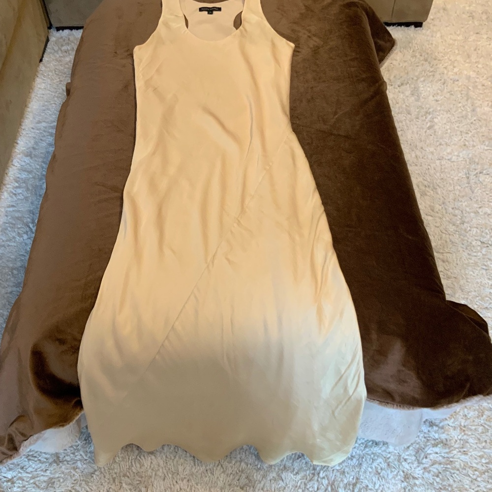 Banana Republic Butter Yellow 8 Maxi Racerback Dress Classic Timeless Scandi - Picture 11 of 12